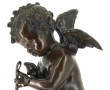ANGELOT à l'arc - Grand sujet en bronze 