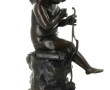 ANGELOT à l'arc - Grand sujet en bronze 