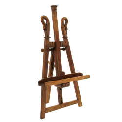 Chevalet en bois sculpté à décor de cols