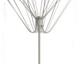 Lampe à poser en métal blanc, base circu
