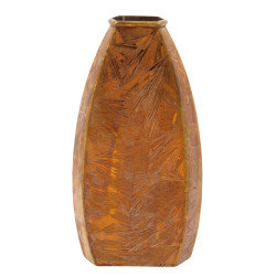 Vase ART DECO en dinanderie, H 23 cm