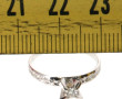 Bague en or gris 18 cts (non poinçonnée)
