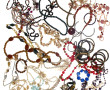 Lot de bijoux fantaisie vintage : collie
