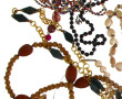 Lot de bijoux fantaisie vintage : collie