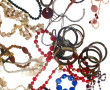 Lot de bijoux fantaisie vintage : collie
