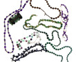 Lot de 8 colliers dont améthyste, œil de