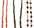 5 colliers fantaisie dont pierres, et un