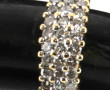Bague jonc en or jaune 18 cts, poinçon t