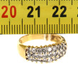 Bague jonc en or jaune 18 cts, poinçon t