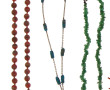 5 colliers fantaisie dont pierres, et un