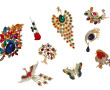 BROCHES - Lot de 9 broches fantaisie en 