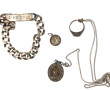 Lot de bijoux en argent gourmette "Rober