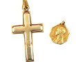 Médaille de la Vierge en or jaune 18 cts