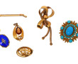 Lot de bijoux fantaisie ancien dont broc