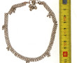Bracelet de cheville en argent, travail 