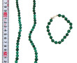 Bracelet et collier en perles de malachi