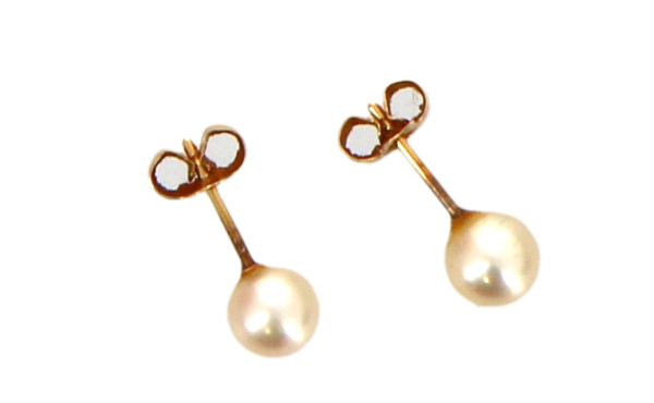 Puces d'oreilles en or jaune 18 cts (non