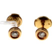 Paire de puces d'oreilles en or jaune 18