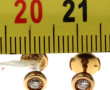 Paire de puces d'oreilles en or jaune 18