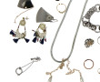 Lot de bijoux fantaisie dont collier, mo