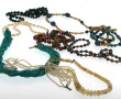 Lot de 8 colliers dont perles d'eau douc