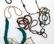 Lot de 8 colliers dont perles d'eau douc