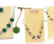 Fantaisie - 3 parures en strass (collier