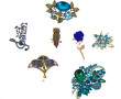 BROCHES - Lot de 7 broches fantaisie en 