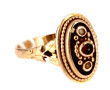 Bague ancienne en or jaune 18 cts, poinç