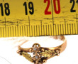 Bague ancienne 3 ors, 18 cts, poinçon tê