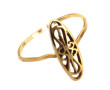 Bague en or jaune 18 cts, poinçon tête d