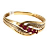 Bague en or jaune 18 cts (750ème) sertie