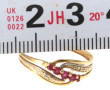Bague en or jaune 18 cts (750ème) sertie