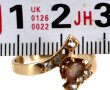 Bague en or jaune 18 cts, trace de poinç