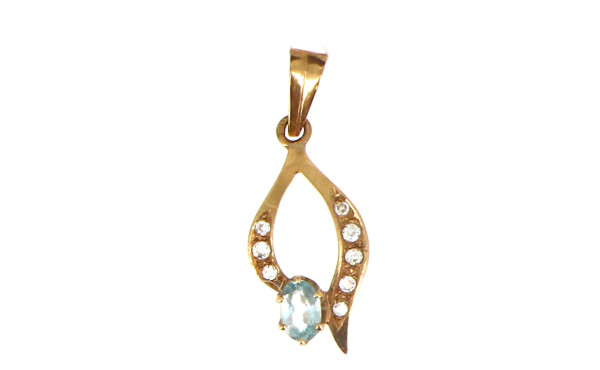 Pendentif en or jaune 18 cts, poinçon tê