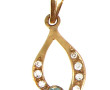 Pendentif en or jaune 18 cts, poinçon tê