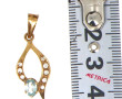 Pendentif en or jaune 18 cts, poinçon tê