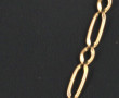Chaîne à maille alternée en or jaune 750