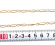 Chaîne à maille alternée en or jaune 750