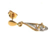 Paire de BO pendantes en or jaune 18 cts