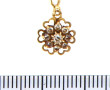 Petit pendentif en or jaune 18 cts, poin