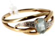 Bague en or jaune 18 cts (750ème) sertie