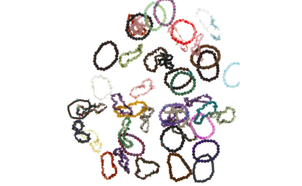 Lot d'environ 50 bracelets fantaisie