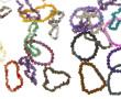 Lot d'environ 50 bracelets fantaisie
