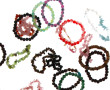 Lot d'environ 50 bracelets fantaisie