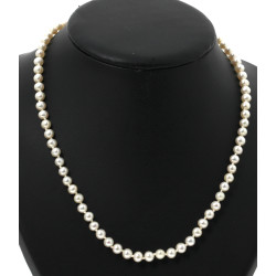 Collier shoker de 75 perles de culture, 