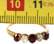 Bague ancienne en or jaune 18 cts, poinç
