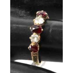 Bague ancienne en or jaune 18 cts, poinç