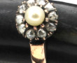 Bague ancienne en or jaune 18 cts, trace