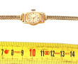 Montre de dame, boîtier or jaune 18 cts 